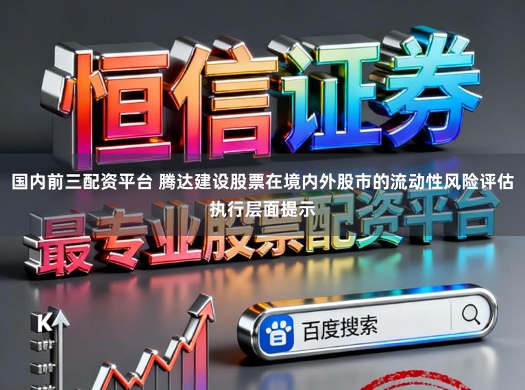 国内前三配资平台 腾达建设股票在境内外股市的流动性风险评估执行层面提示
