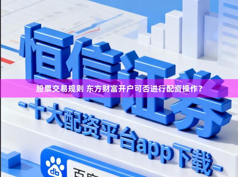 股票交易规则 东方财富开户可否进行配资操作？