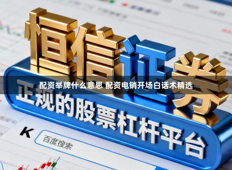 配资举牌什么意思 配资电销开场白话术精选
